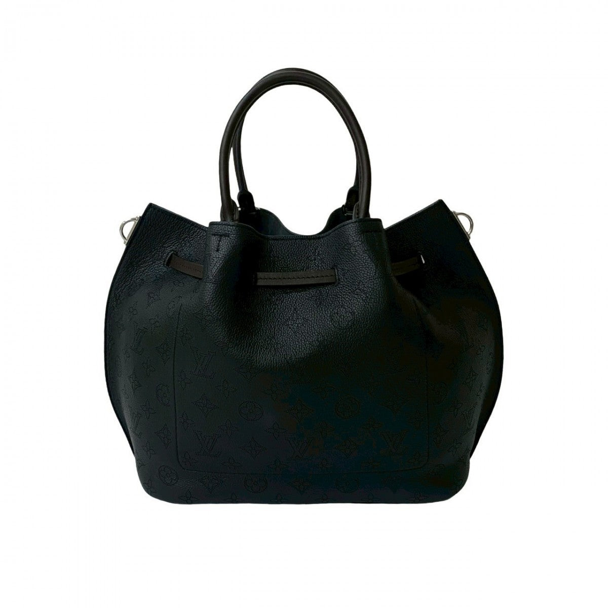   LOUIS VUITTON Shoulder Bag leather black Mahina Giroratta