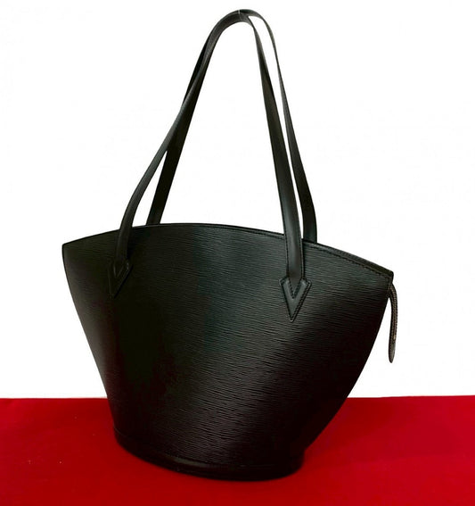 LOUIS VUITTON Tote Bag Epi Leather black Epi Sunjack shopping