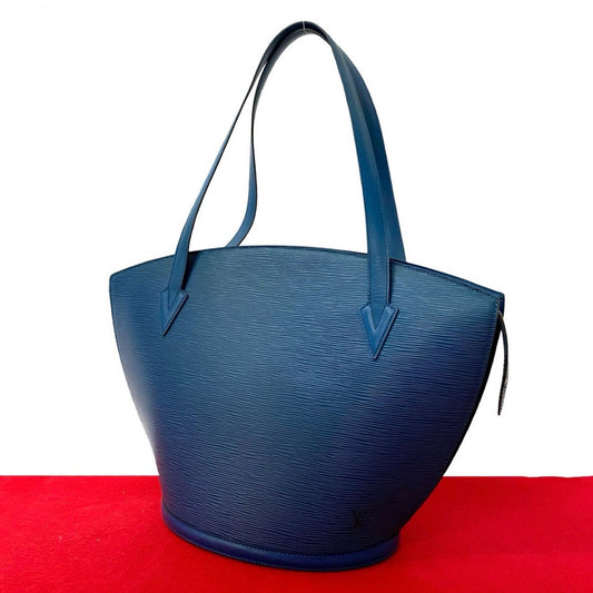 LOUIS VUITTON Tote Bag Epi Leather blue Epi Sunjack shopping