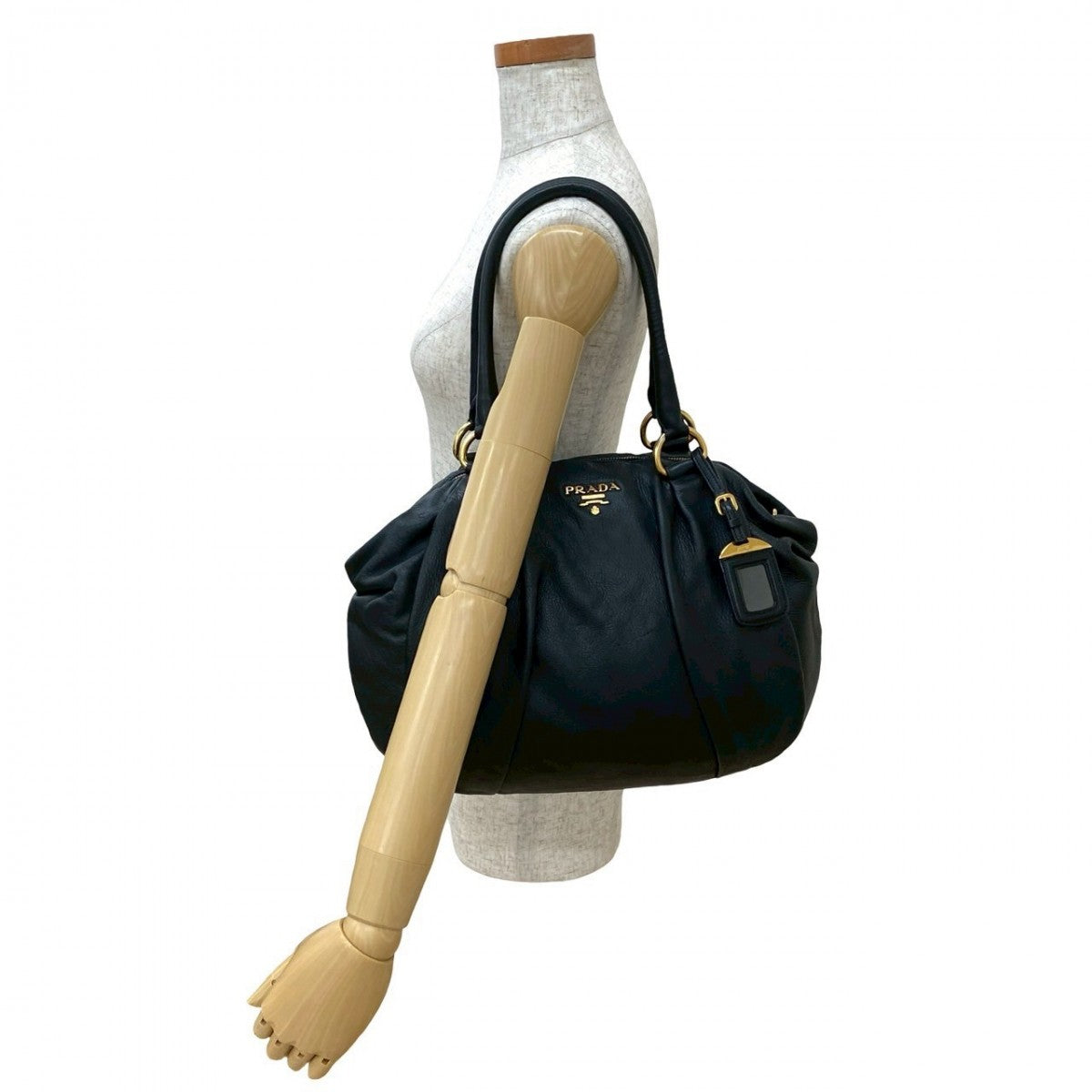 PRADA Handbag leather black - Style 2