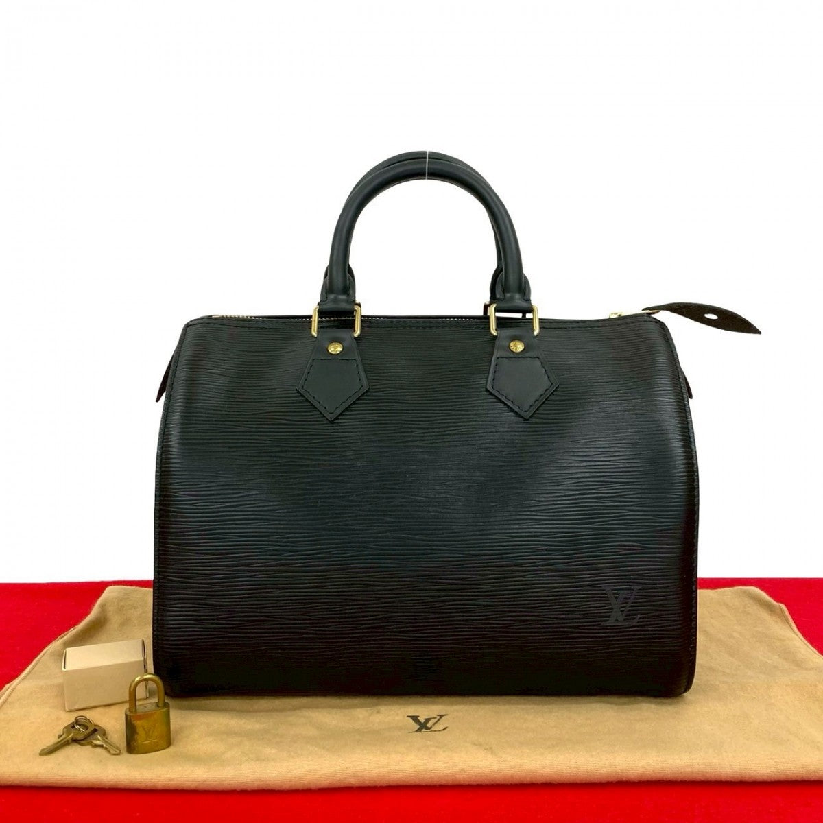 LOUIS VUITTON Handbag Epi Leather black Epi