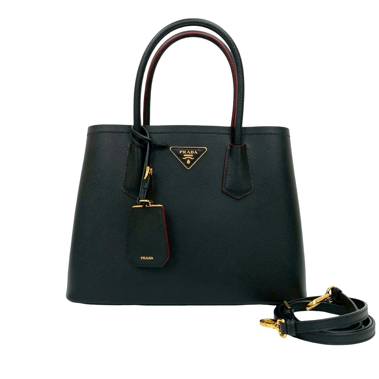 PRADA Shoulder Bag leather black - Style 3