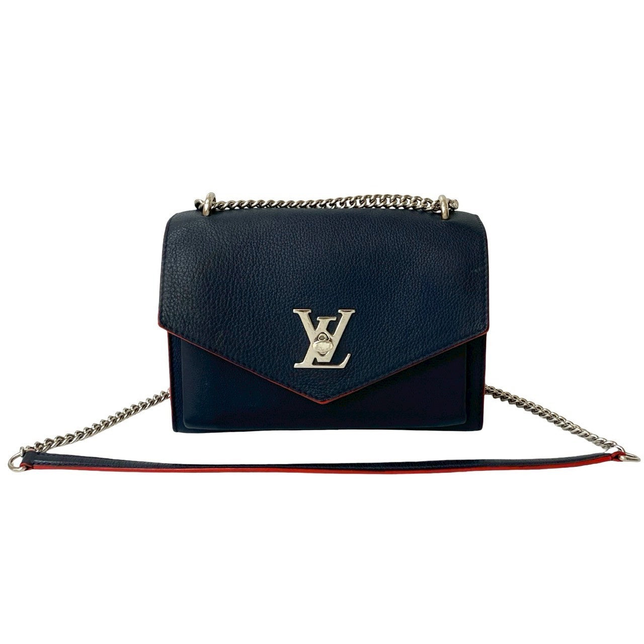 LOUIS VUITTON Shoulder Bag leather Navy ? BB