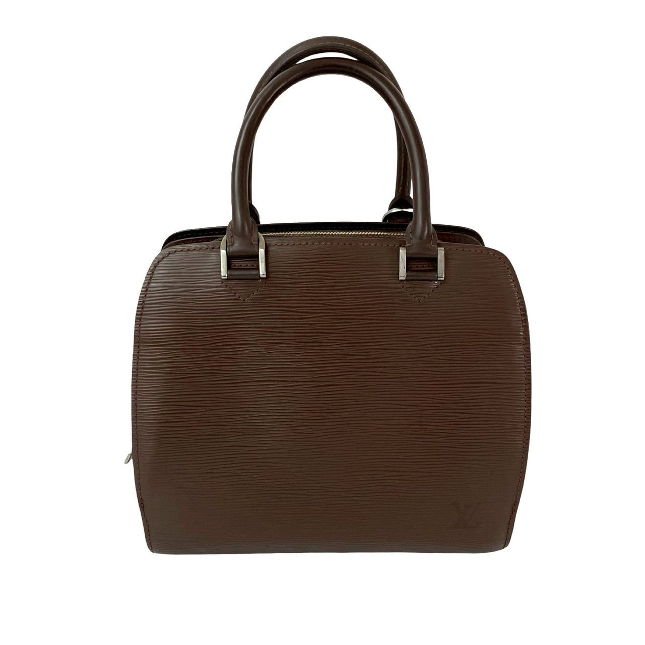 LOUIS VUITTON Handbag leather Brown Epi Ponneuf
