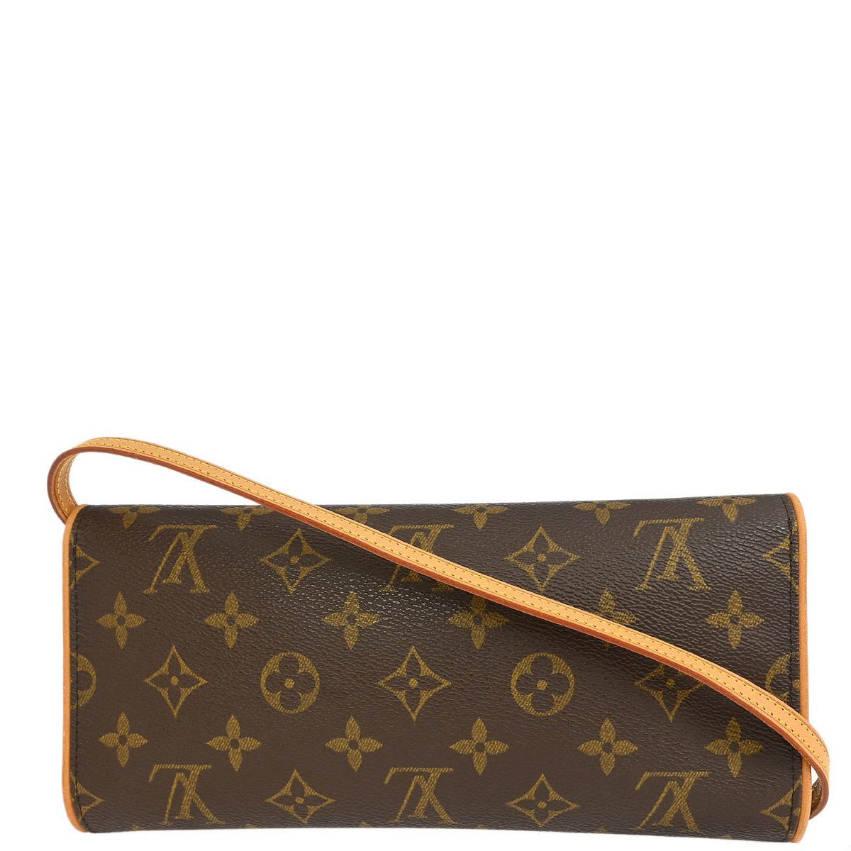 Louis Vuitton 2001 Monogram Pochette Twin GM Crossbody Bag M51852
