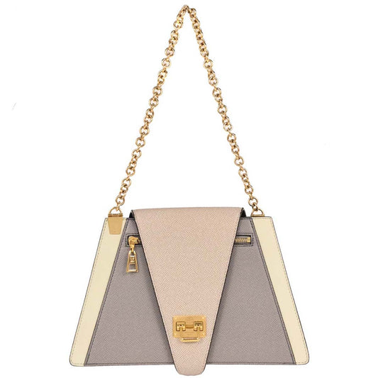 Louis Vuitton 2018 Gray Taiga Trapeze Shoulder Bag M53813