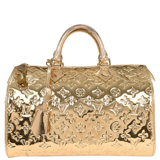 Louis Vuitton Gold Monogram Miroir 30 Handbag M95272