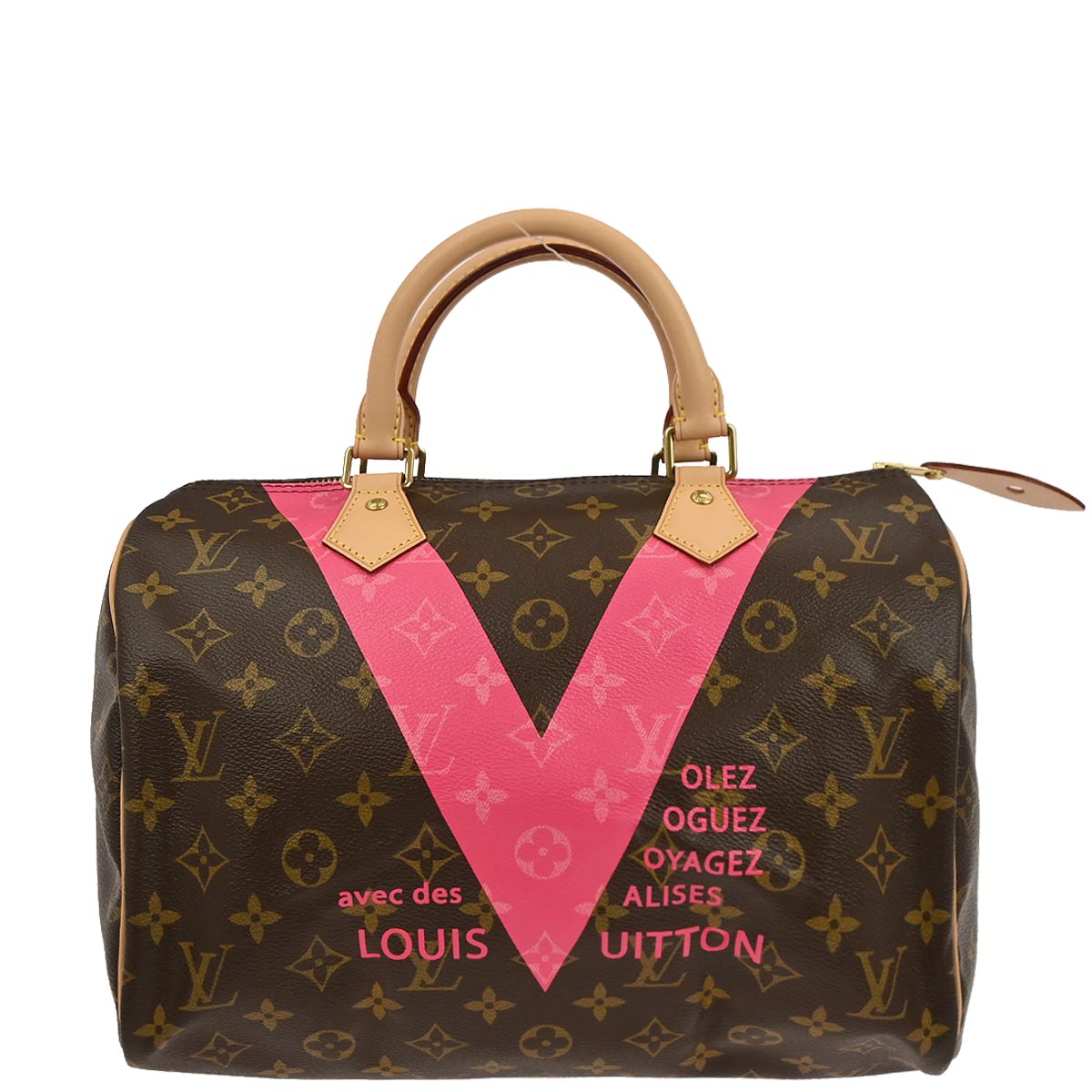 Louis Vuitton Pink Monogram V 30 Handbag M41533