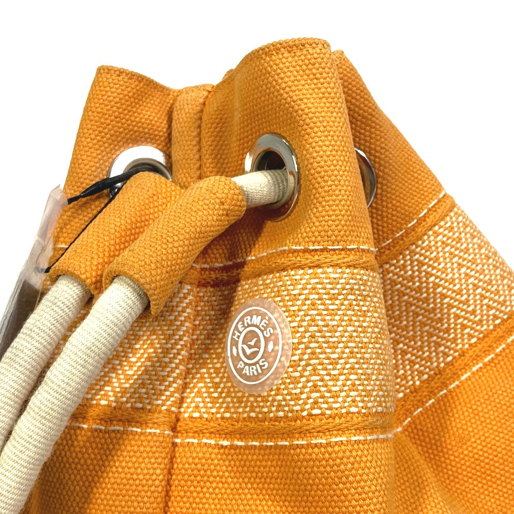 HERMES Shoulder Bag cotton Orange Shoulder Sac Marine Receive MM Women