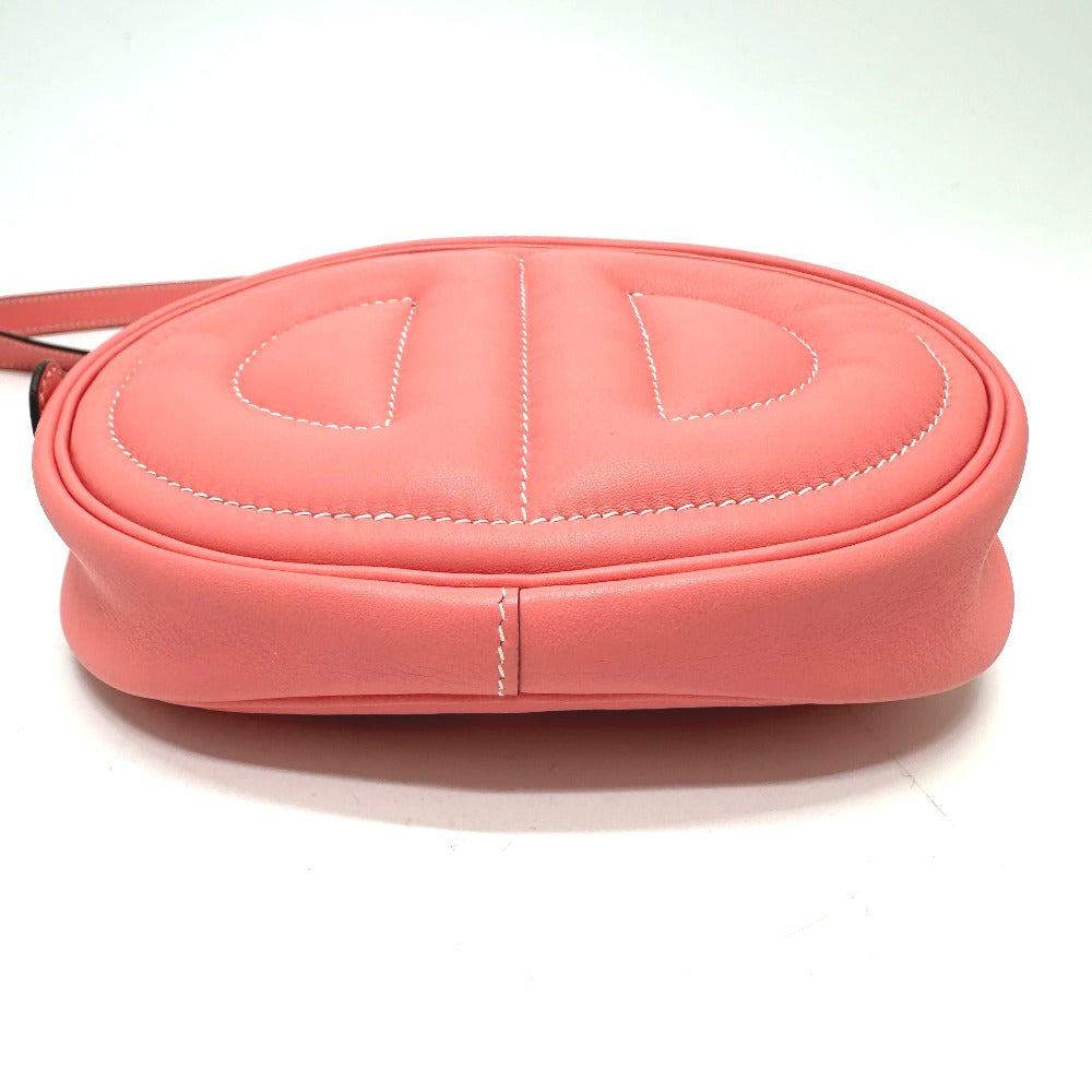 HERMES Waist bag lambskin pink In the loop Women