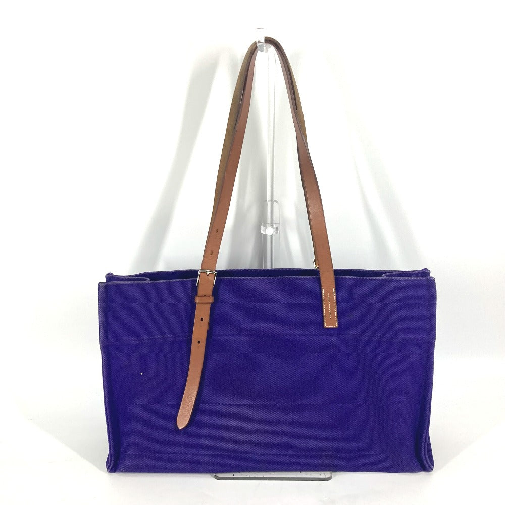 HERMES Tote Bag canvas purple EtriviÃ¨re Elan