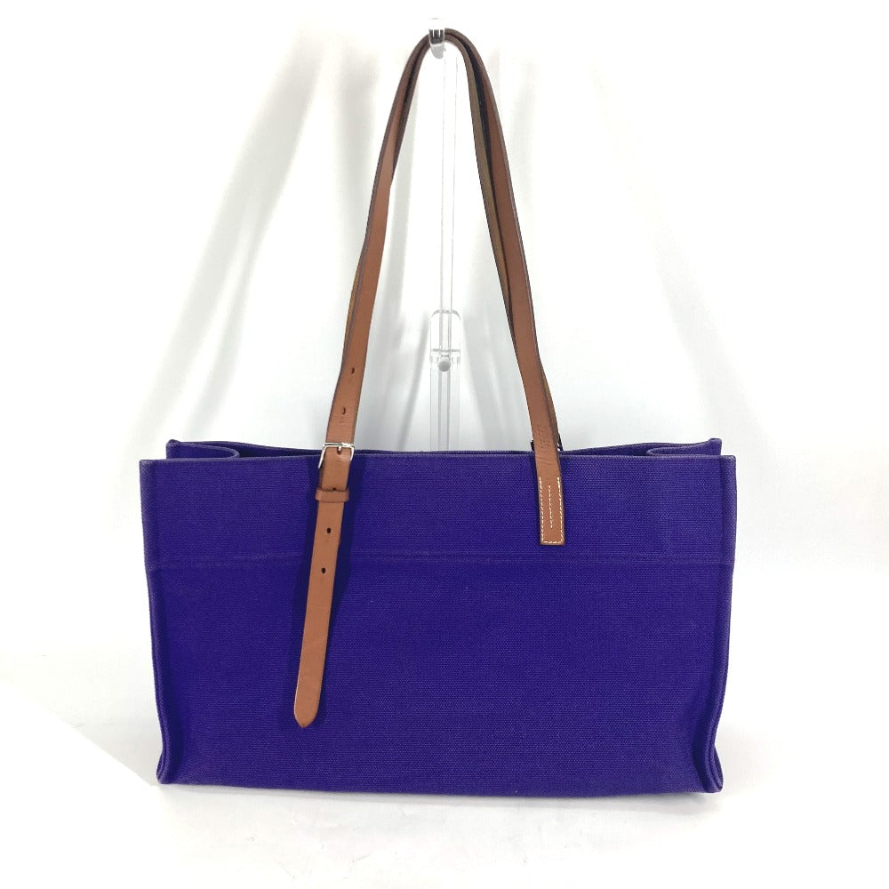 HERMES Tote Bag canvas purple EtriviÃ¨re Elan