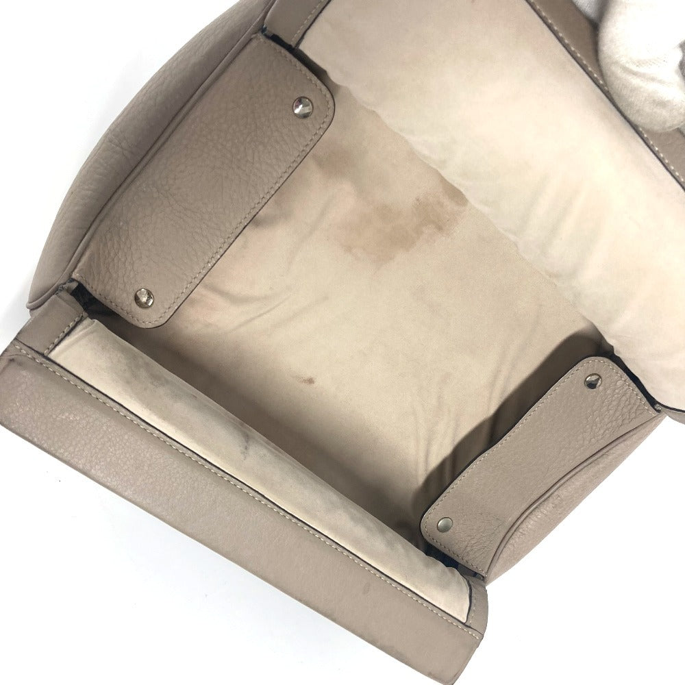 HERMES Clutch bag leather Greige type Equi unisex(Unisex)