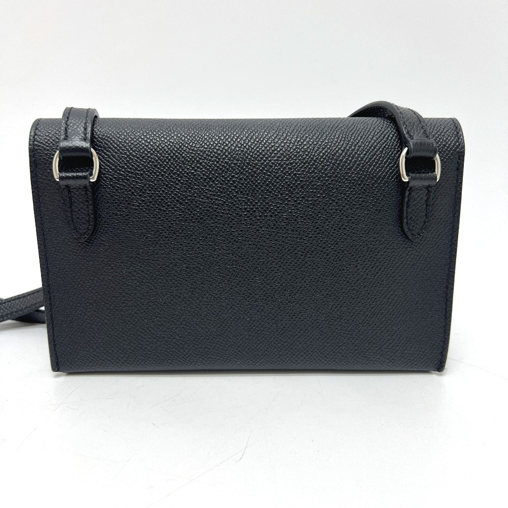 HERMES Shoulder Bag Epsom black Nap to Go