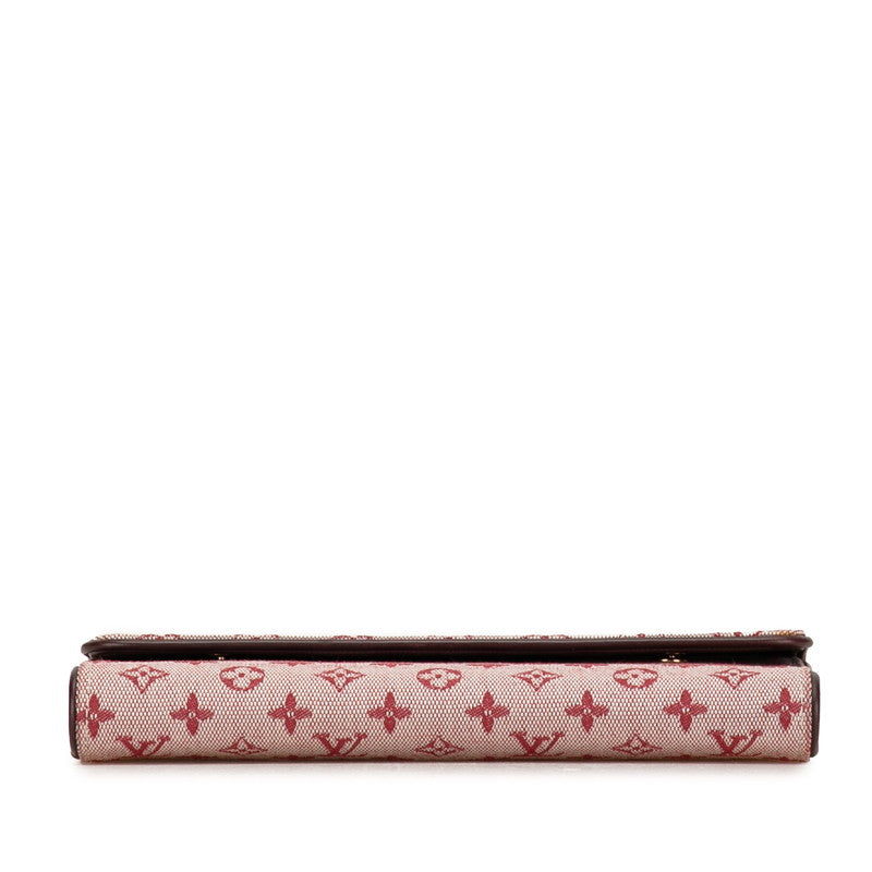 Louis Vuitton Monogram Mini Portefeuille International Long Wallet Long Wallet M92244 Triple Pink Canvas LOUIS VUITTON