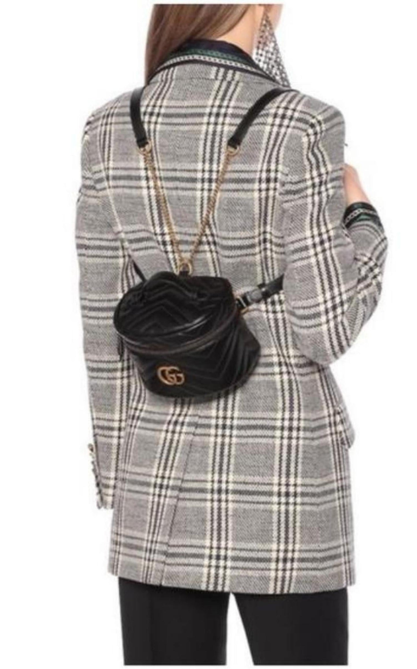 Gucci GG Marmont Leather Chain Tote Style 2