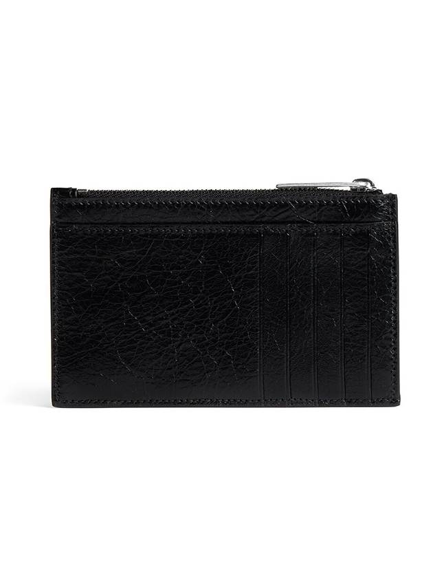 Luxury Balenciaga Trending 2026 Monaco Long Coin Card Wallet Black