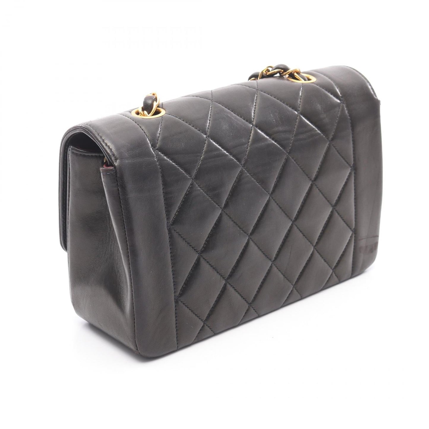 Chanel Matelasse Diana Flap Lambskin Shoulder Bag