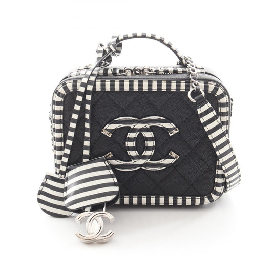 Chanel CC Filigree Grained Calfskin 2way Shoulder Bag