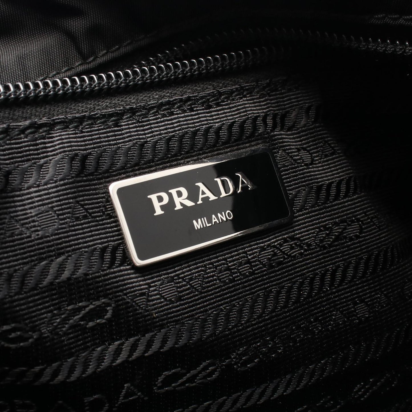 Prada TESSUTO SAFFI Nylon Saffiano Leather Shoulder Bag