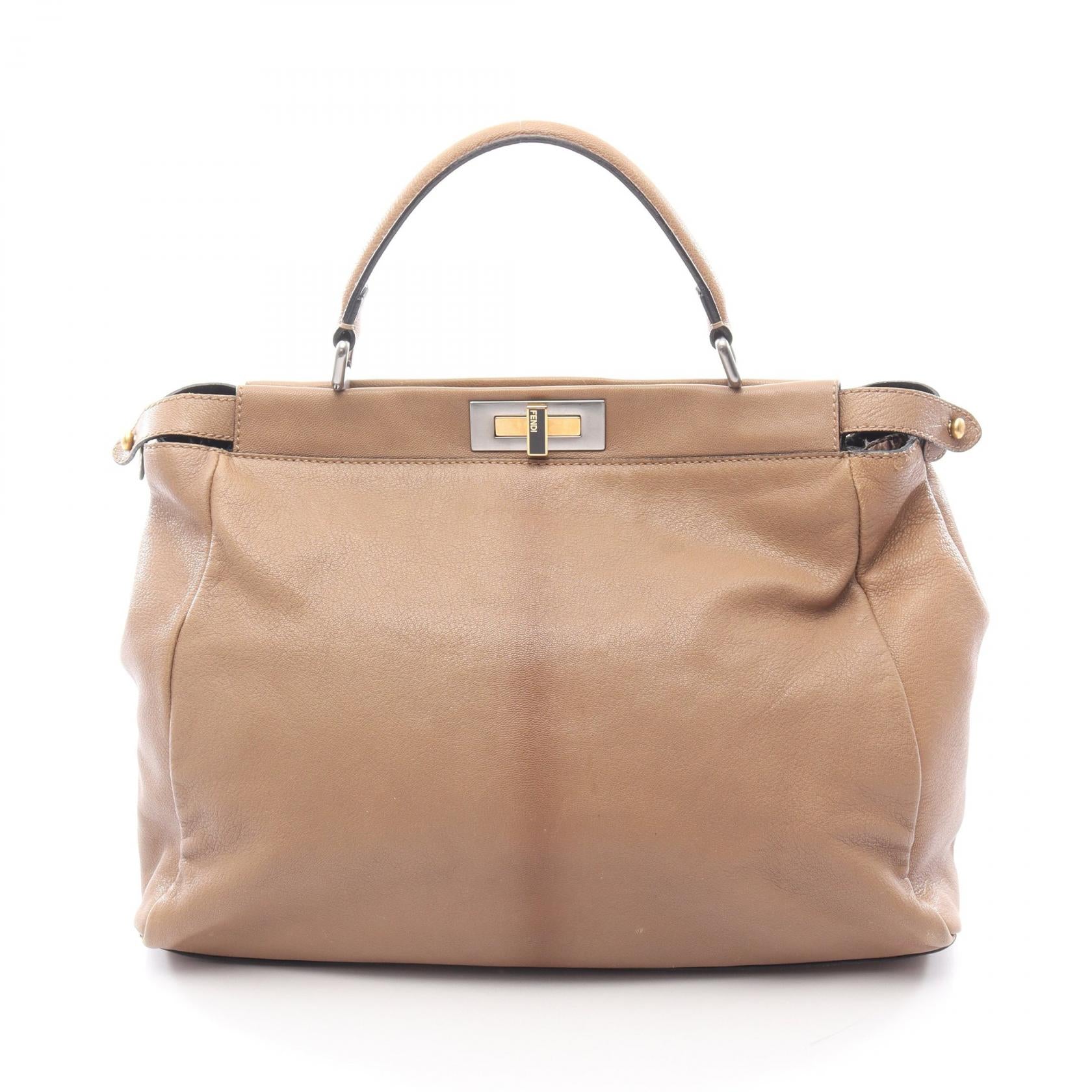 Fendi Peekaboo Large Leather Handbag