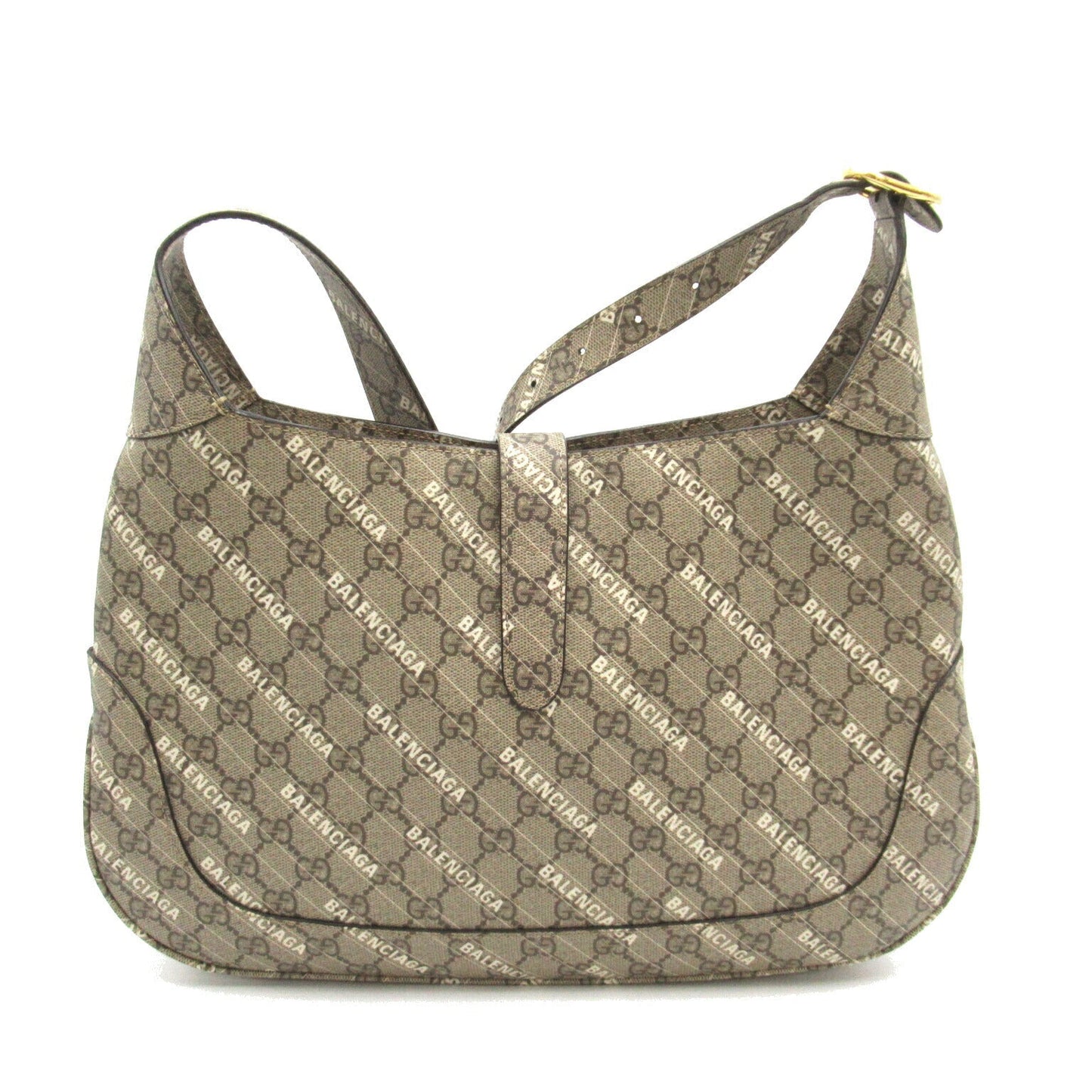 Gucci x Luxury Balenciaga Trending 2026 Shoulder Bag Brown PVC Canvas