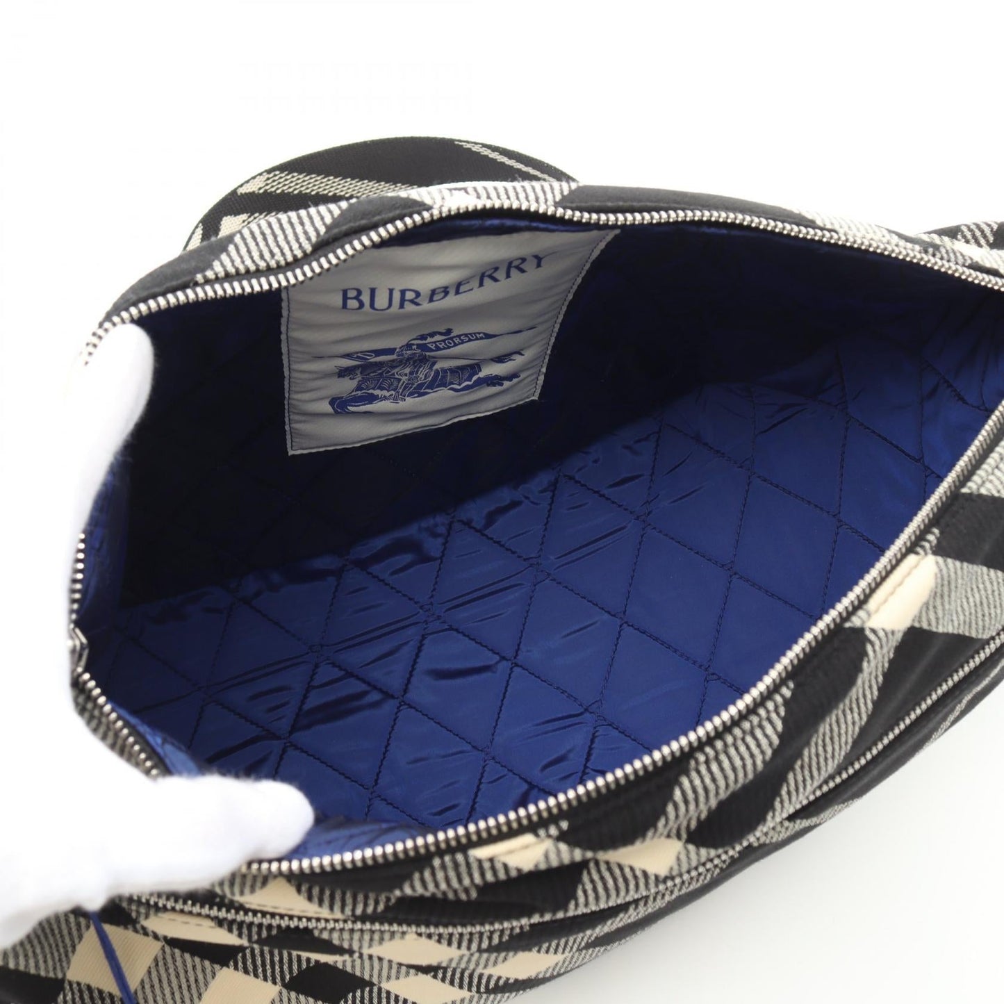 Burberry Large Shield Fabric 2way Shoulder Bag
