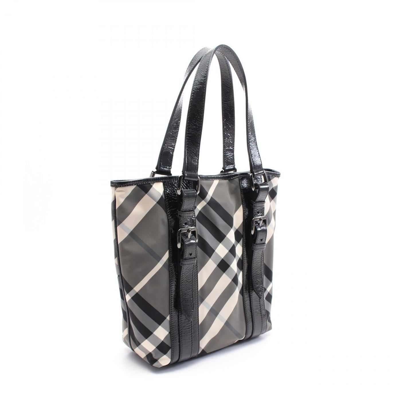Burberry Tote Bag Nylon Patent Leather Tote Bag