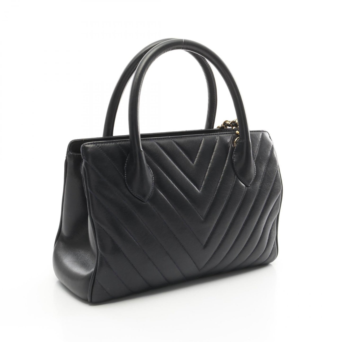 Chanel Chevron V Stitch Lambskin Handbag
