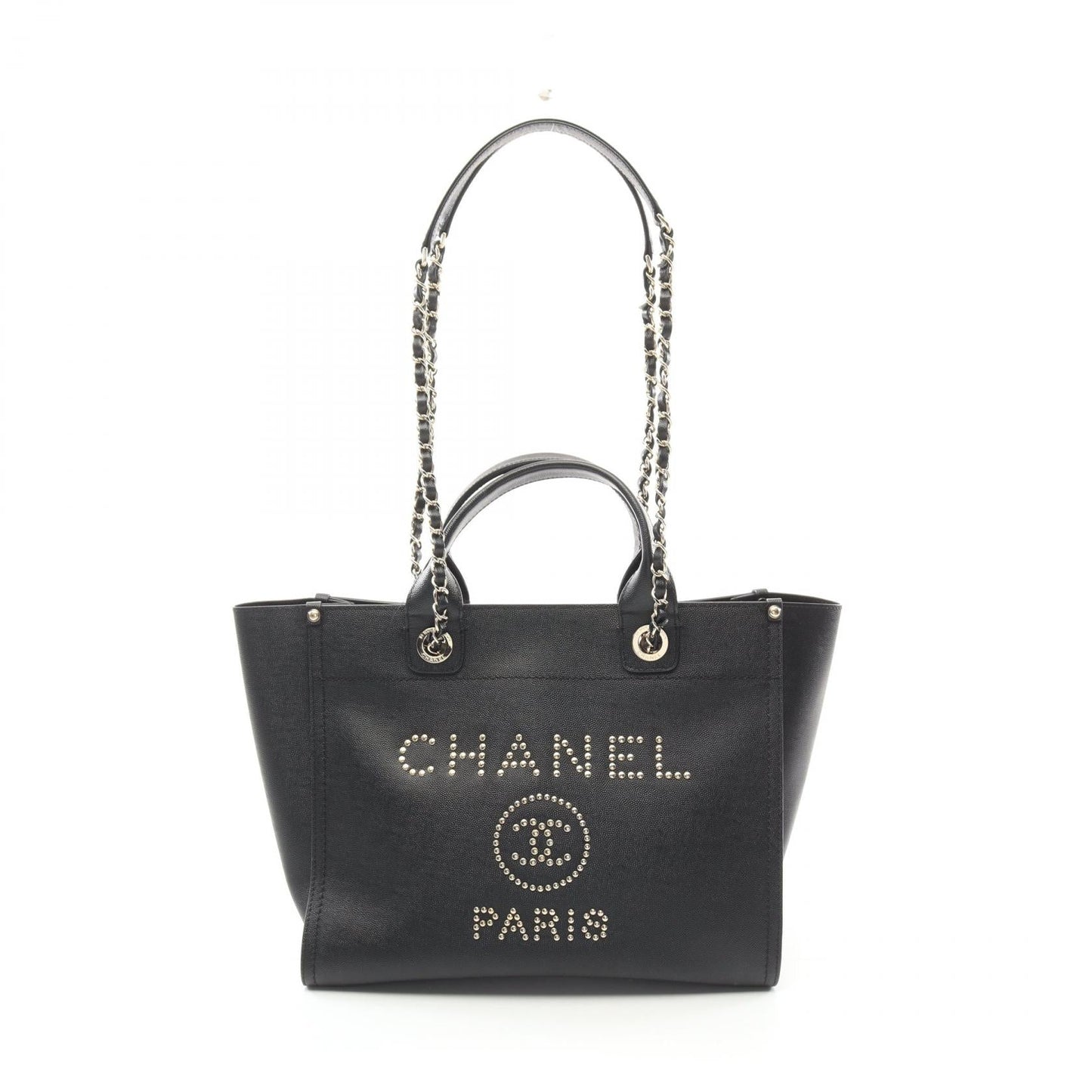 Chanel Deauville Grained Calfskin Tote Bag
