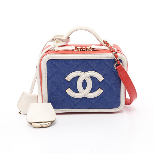 Chanel CC Filigree Grained Calfskin 2way Bag