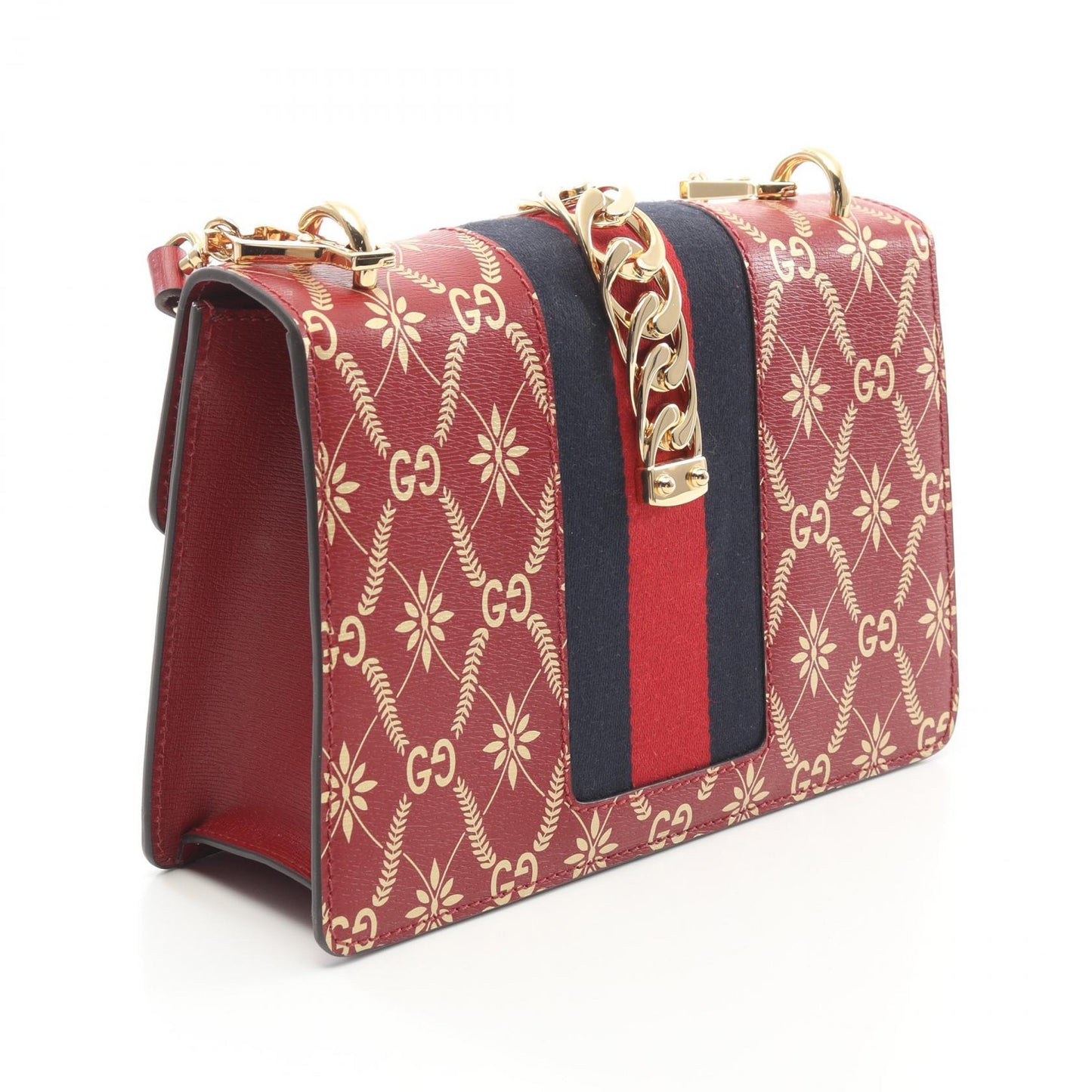 Gucci Sylvie GG Pattern Leather Shoulder Bag
