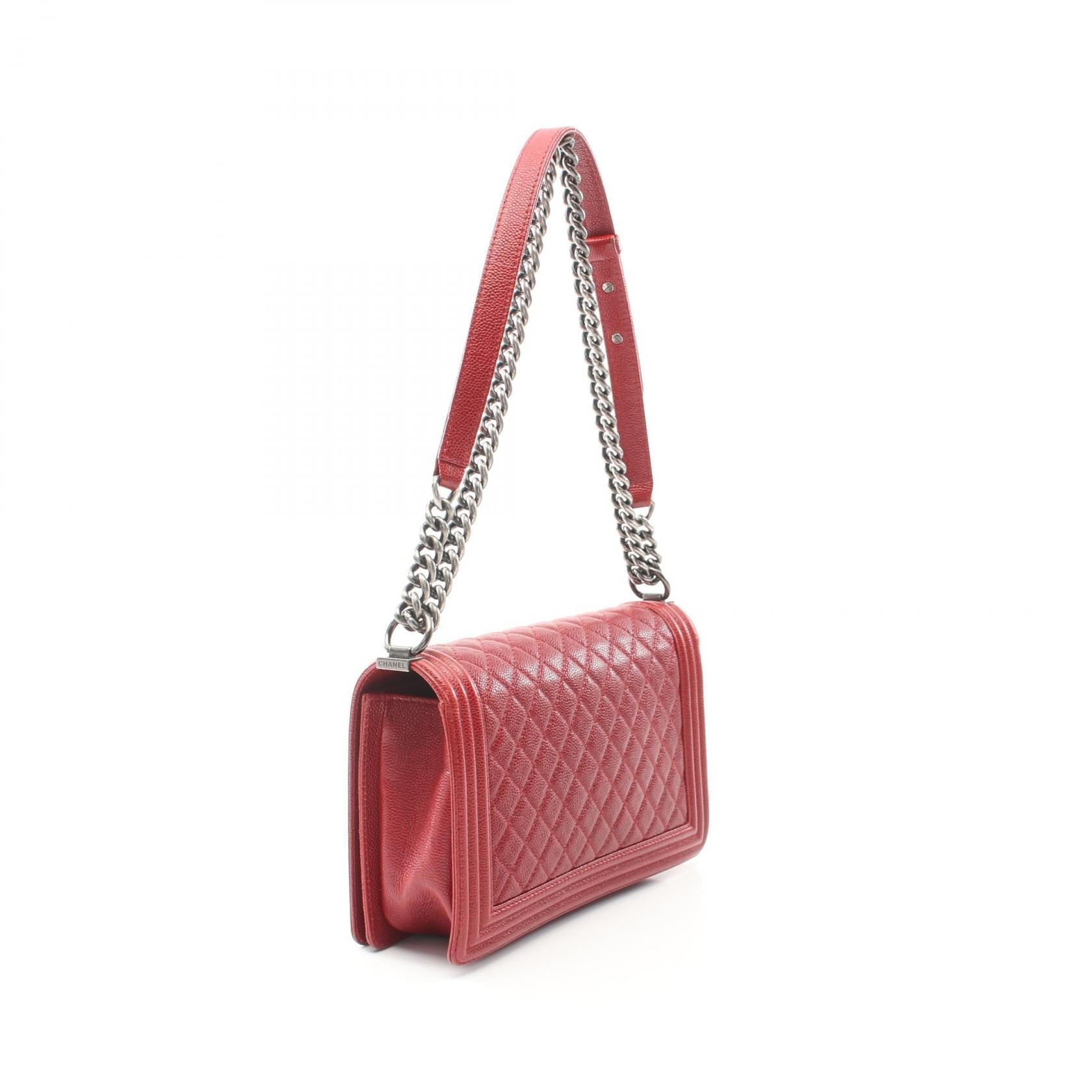 Chanel Boy Chanel Caviar Skin Shoulder Bag