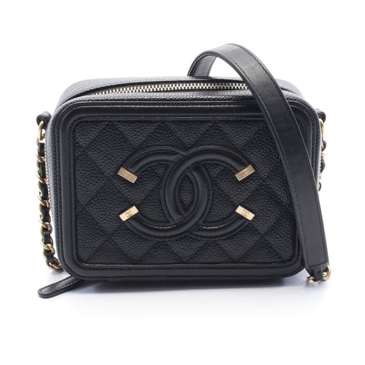 Chanel CC Filigree Caviar Shoulder Bag