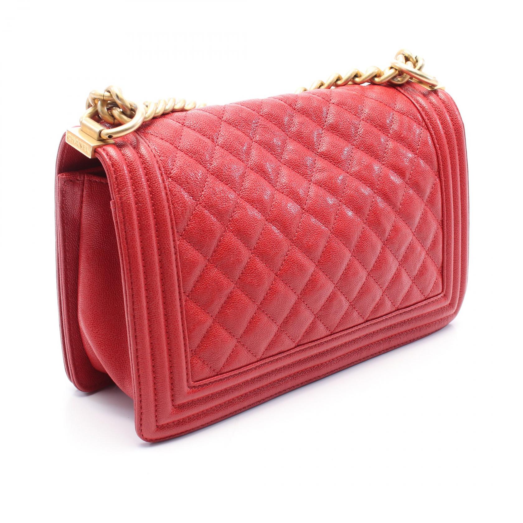 Chanel Boy Chanel Grained Calfskin Shoulder Bag