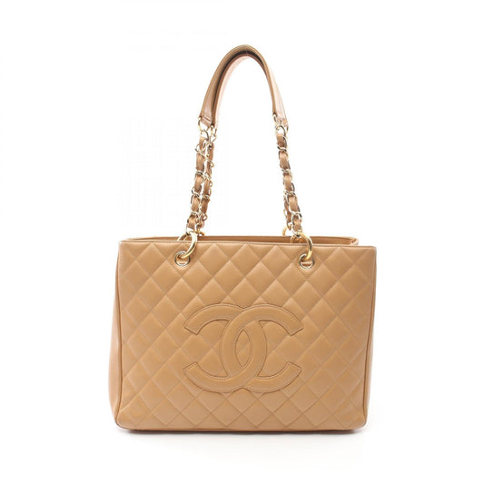 Chanel Matelasse Grand Shopping Tote Grained Calfskin Bag
