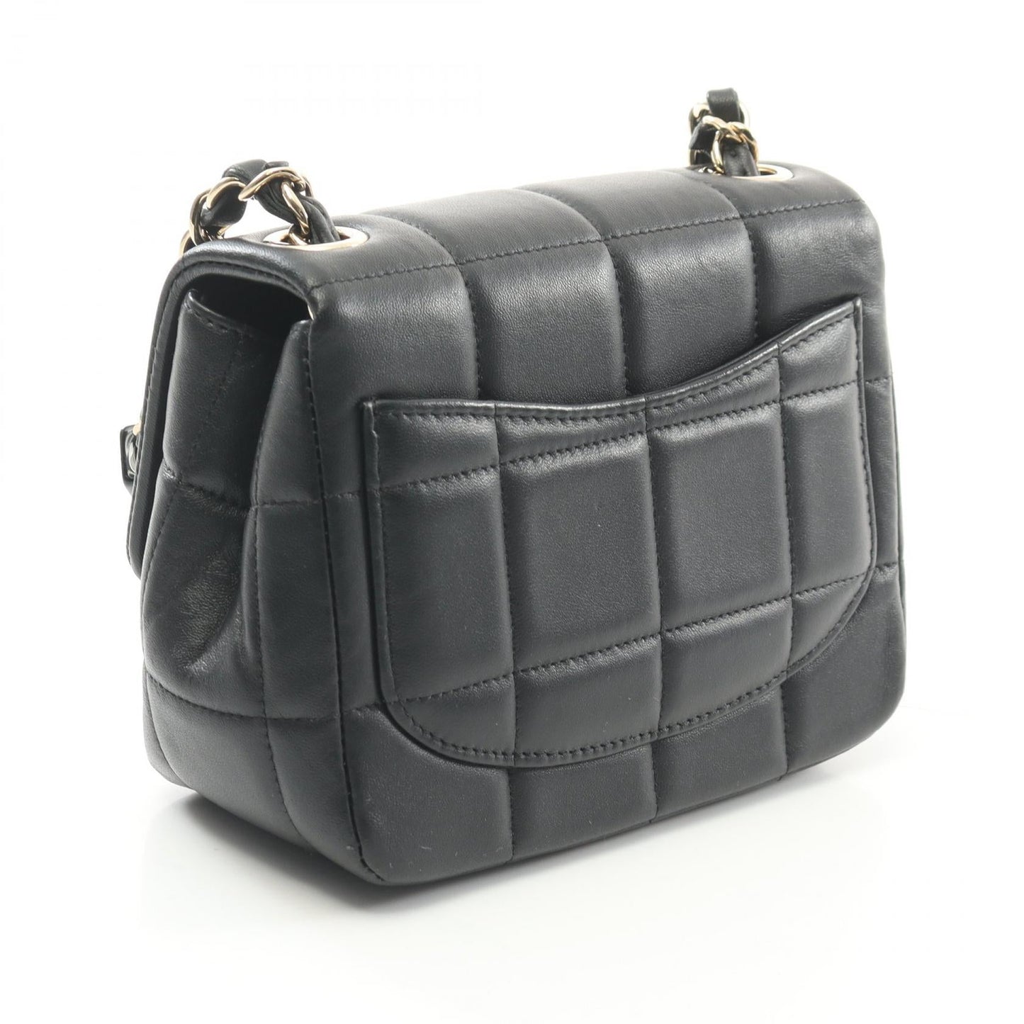 Chanel Choco Bar Lambskin Shoulder Bag