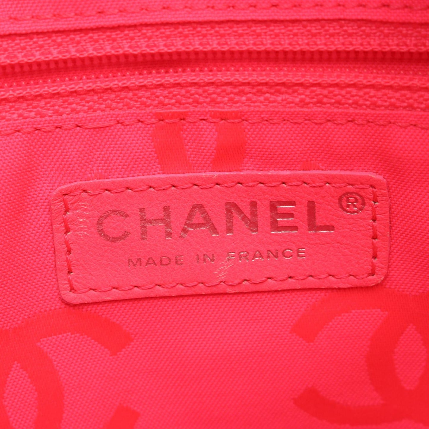 Chanel Cambon Line Leather Patent Leather Tote Bag