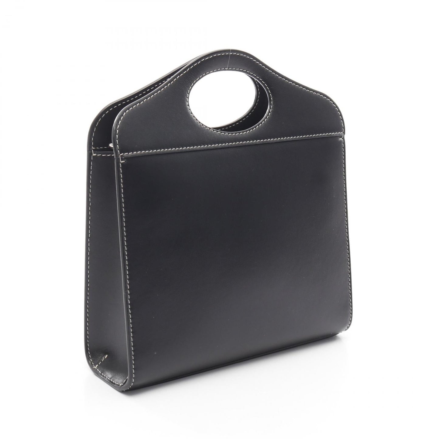 Burberry Mini Topstitch Leather Handbag