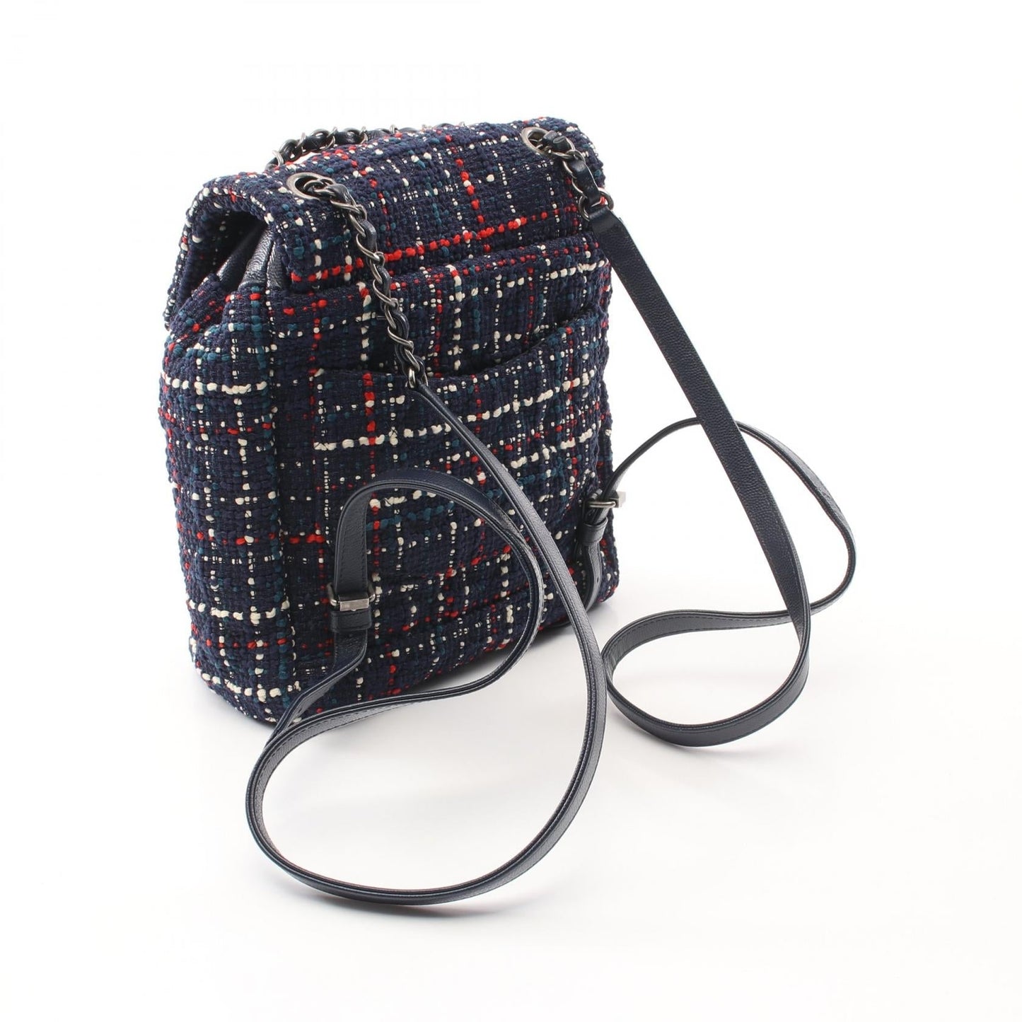 Chanel Coco Fabric Leather Backpack