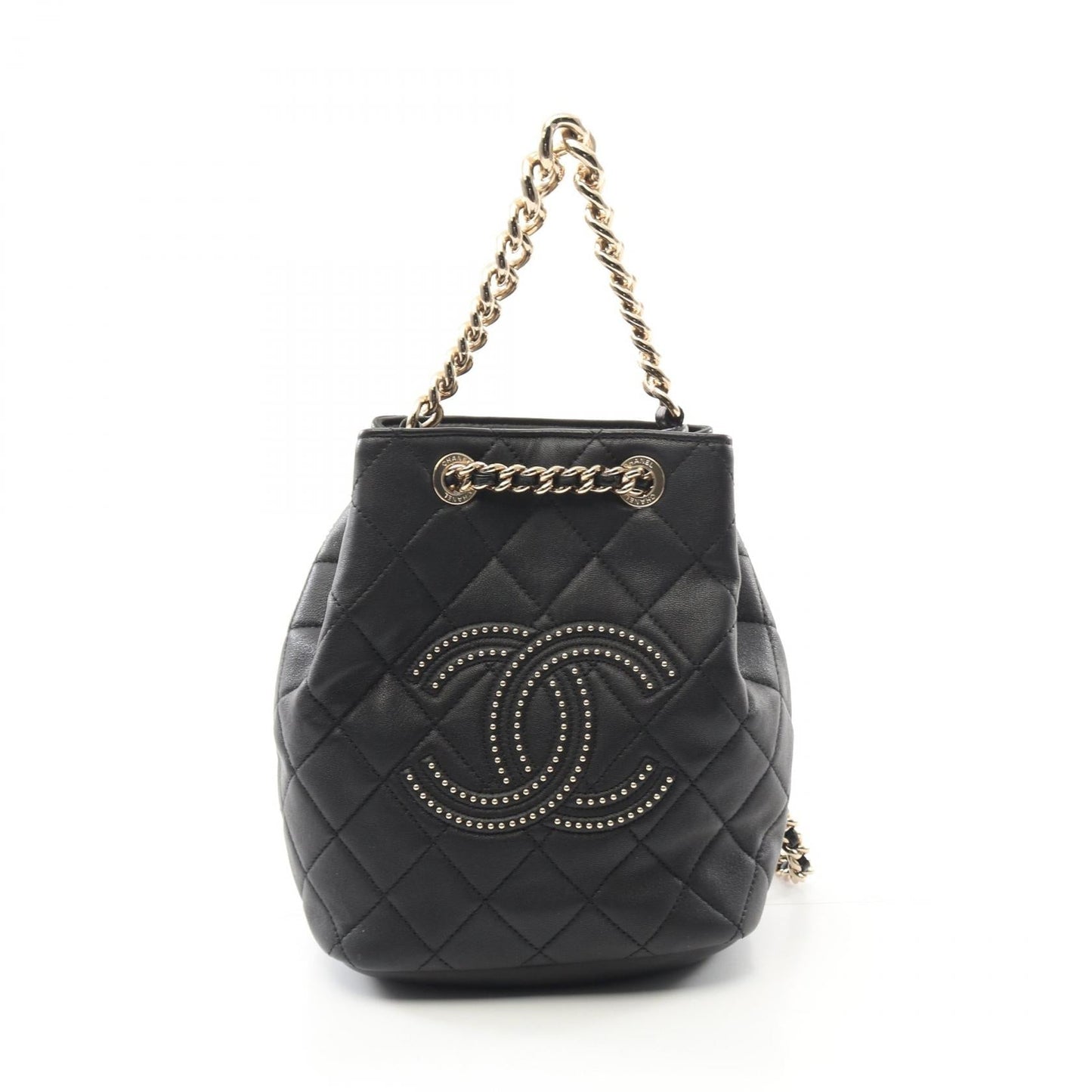 Chanel MatelassÃ© Studs Coco Calfskin Backpack