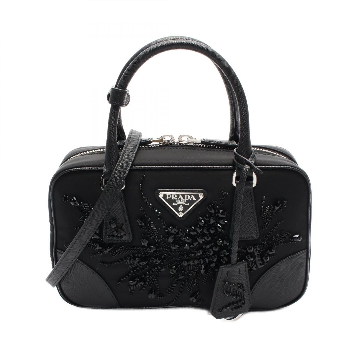 Prada TESSUTO+SAFFIANO 2way bag 1BB1212C4QF0632