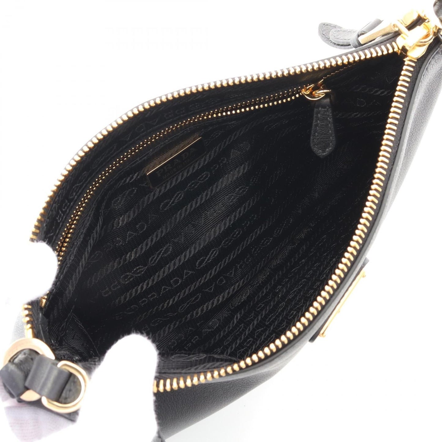 Prada SOFT GRAIN Calf Leather Shoulder Bag