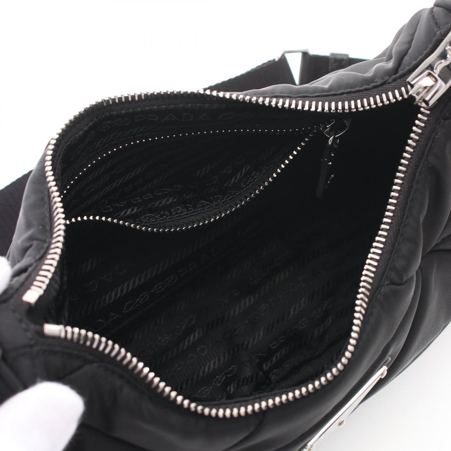 Prada TESSUTO QUILTING Nylon Shoulder Bag