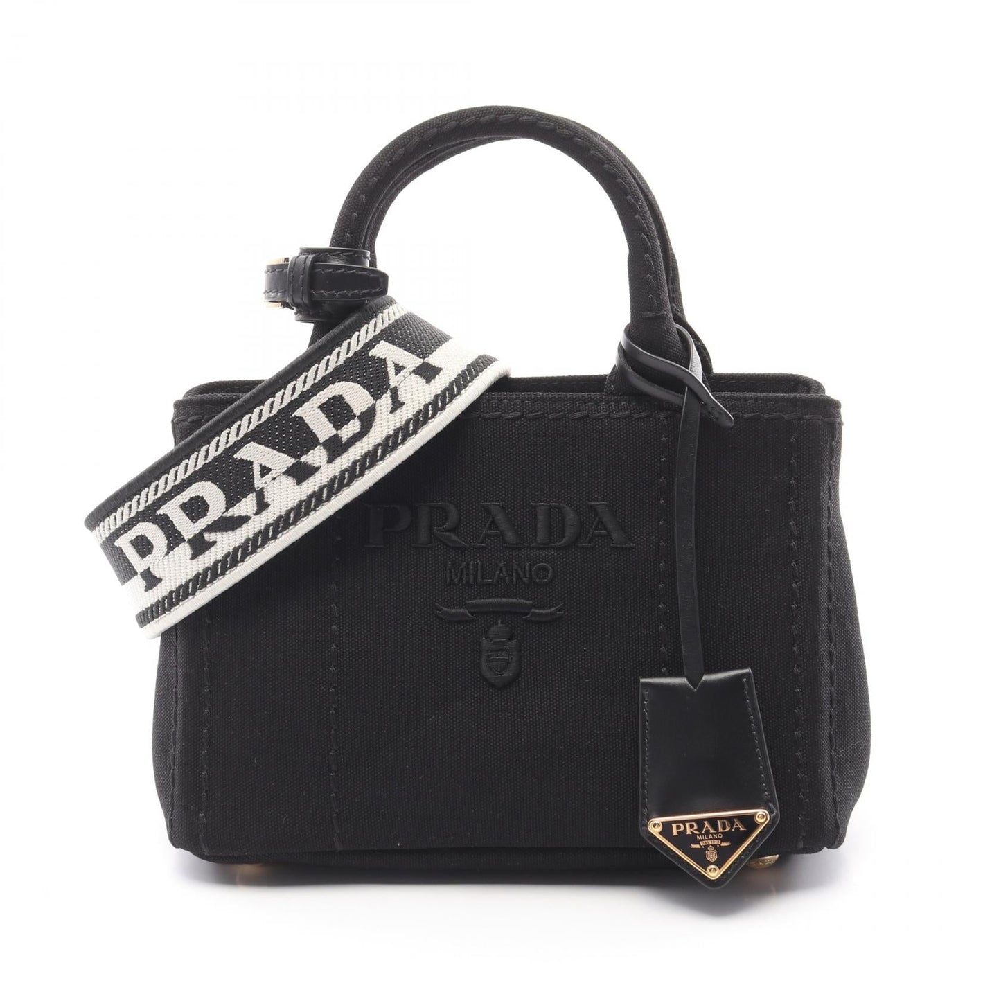 Prada 1BA038 Canvas Handbag