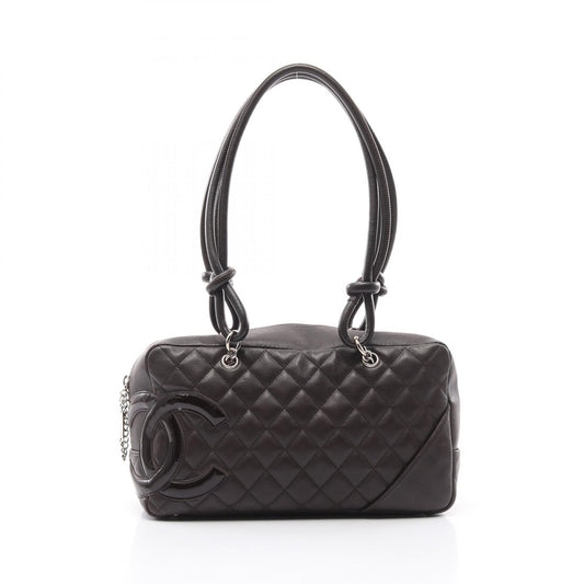 Chanel Cambon Line Leather Patent Leather 2way Shoulder Bag