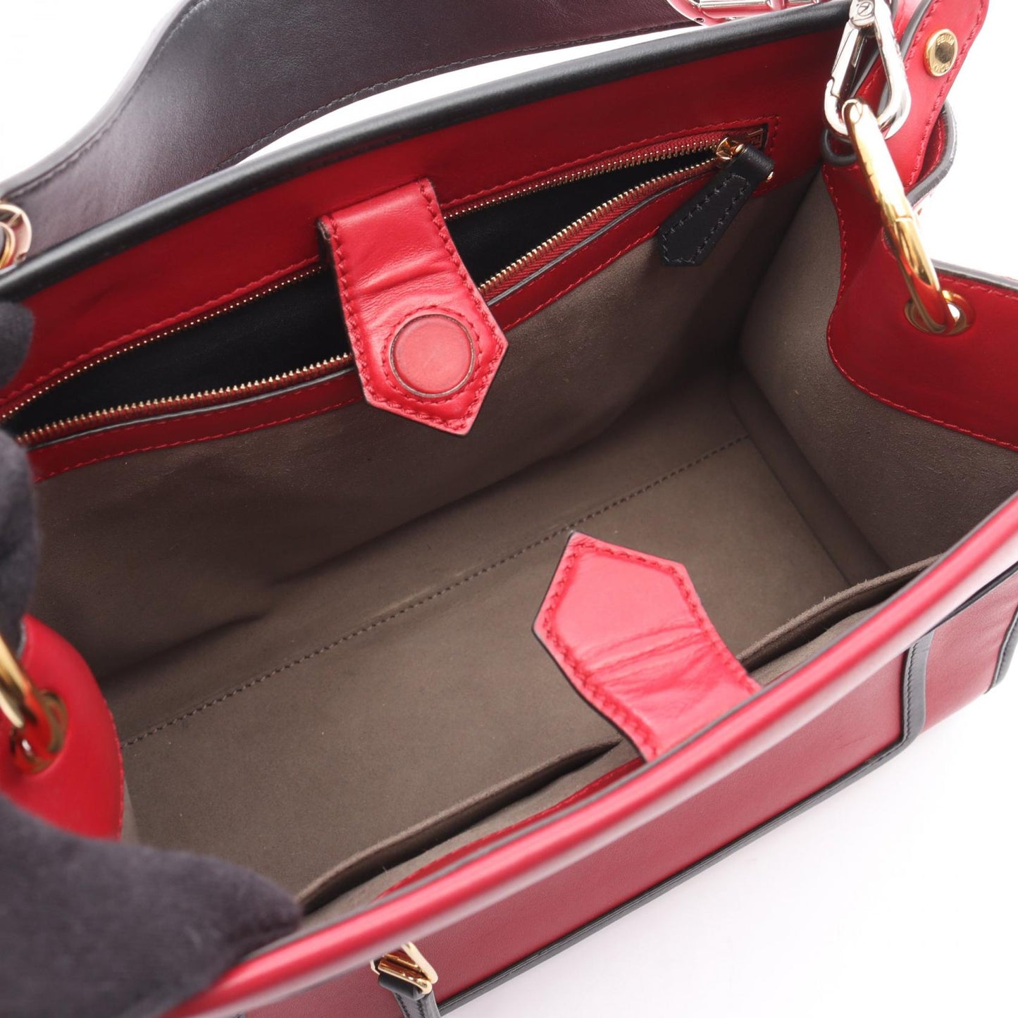 Fendi Peekaboo Fit Mini Leather 2way Bag
