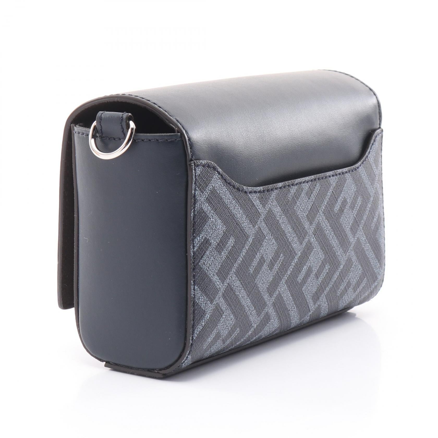 Fendi FF Squared Leather Shoulder Bag