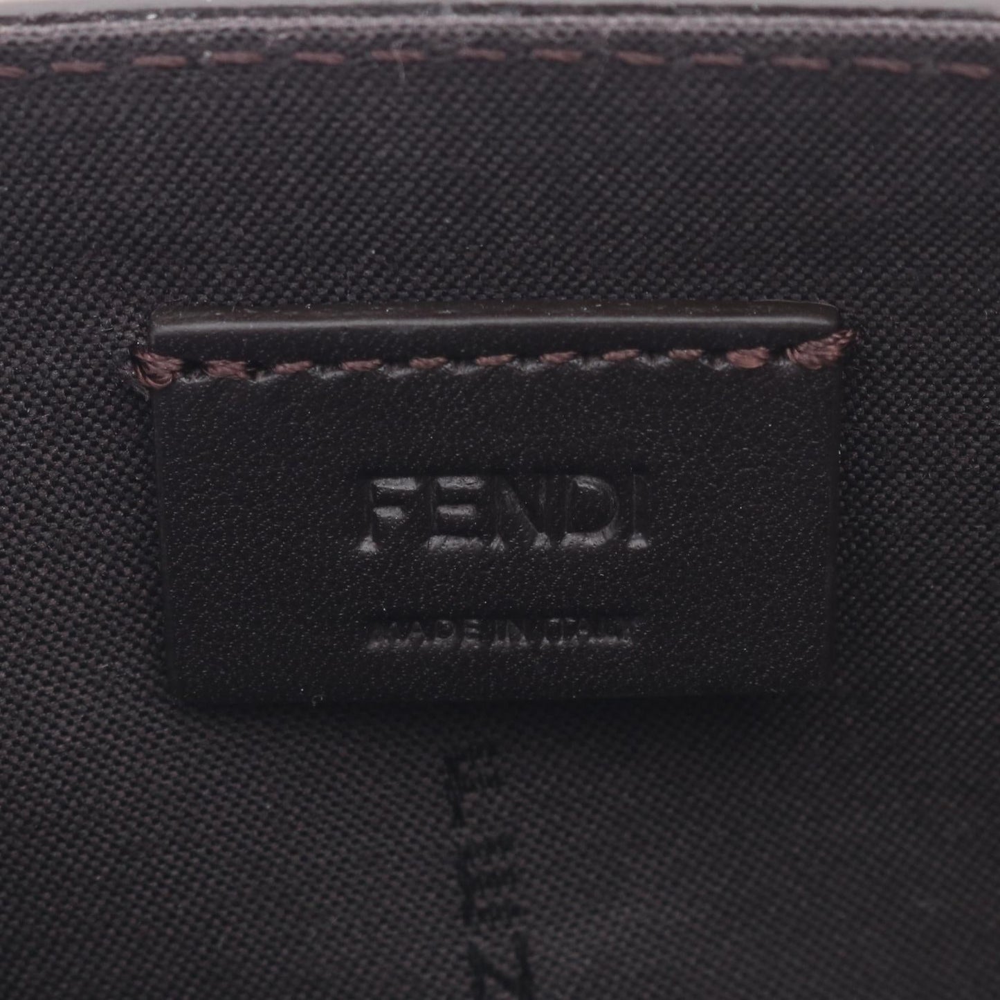 Fendi FF Squared Leather Shoulder Bag