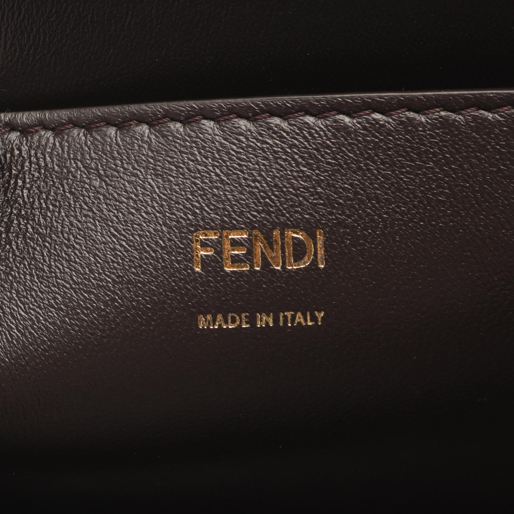 Fendi Kan I Calf Leather Shoulder Bag